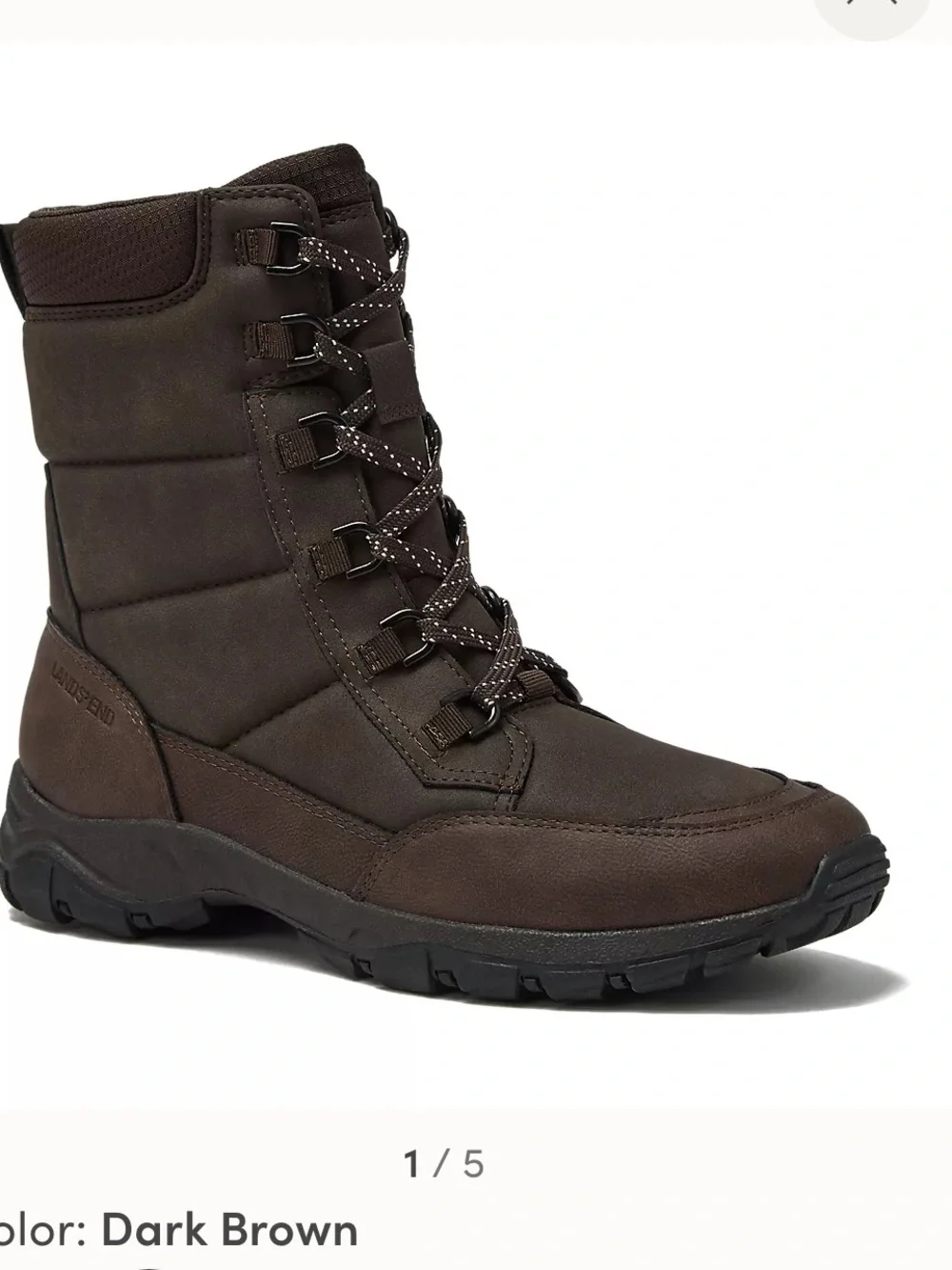 NIB Lands’ End Expedition Trail Waterproof Snow Boots